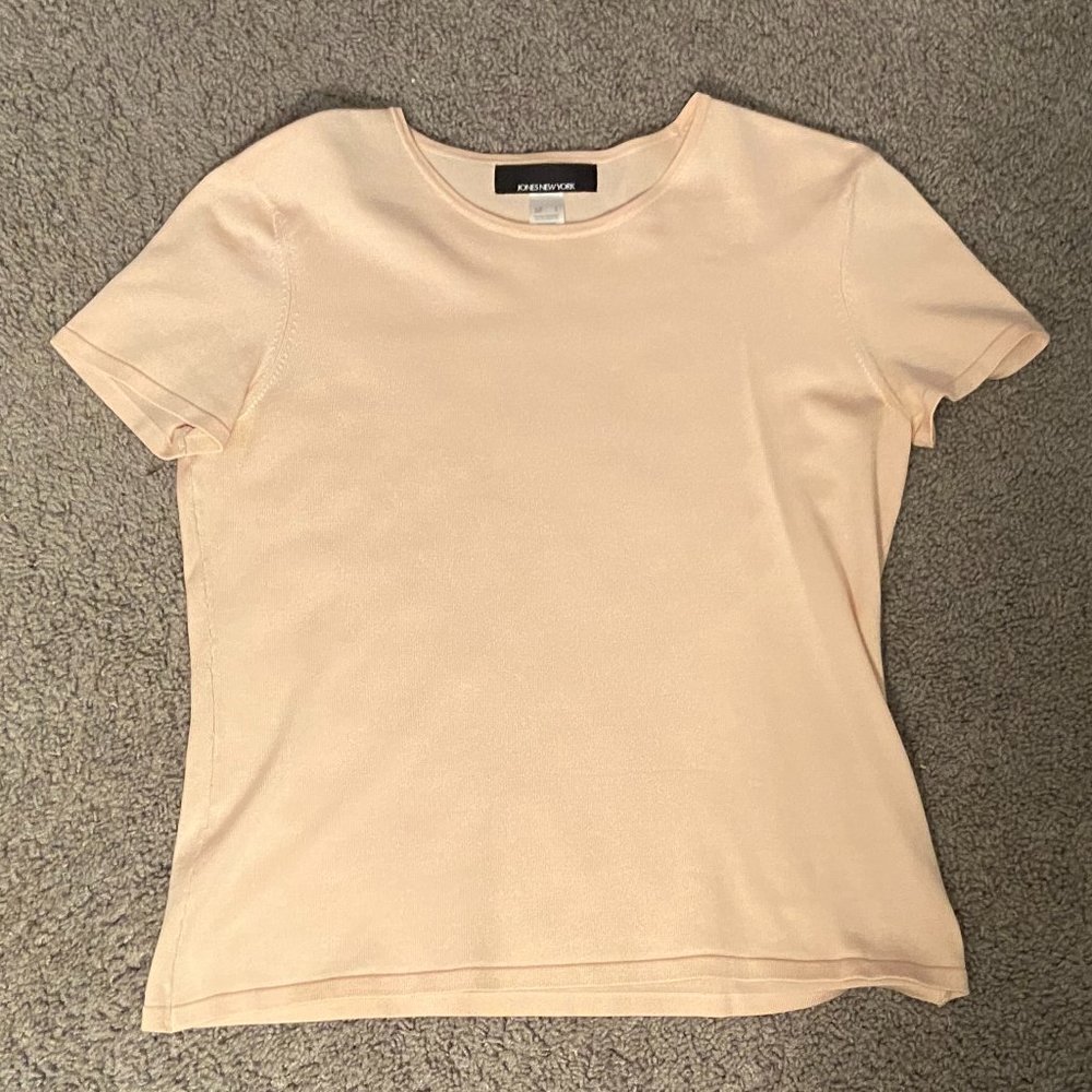 Blush Pink Top ~ Jones New York
